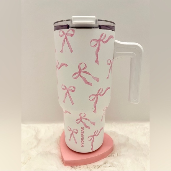 HYDRAPEAK Pink Bow Stainless Steel 25oz Tumbler and 32oz Food Jar Set 🎀🎀 - Picture 7 of 13